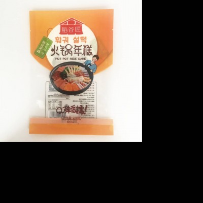 Korean Rice Cake Cheese Packaging Printing Snack Bag Plastic Bag For Packing Seafood 500g